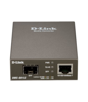 D-Link | 1000BaseT to SFP Standalone Media Converter | DMC-G01LC | Gigabit SFP port | 10/100/1000 Mbps port