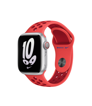 Apple | Nike Sport Band | 41 | Bright Crimson/Gym Red | Fluoroelastomer | Strap fits 130–200mm wrists