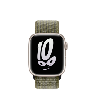 Apple | Nike Sport Loop | 41 | Sequoia/Pure Platinum | Woven nylon | Strap fits 130–190mm wrists