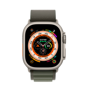 Apple Alpine Loop - Medium 49 Strap fits 145–190mm wrists Green Polyester