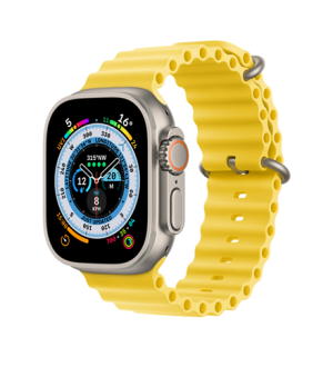 Apple  Ocean Band 49 Strap fits 130–200mm wrists Yellow Fluoroelastomer