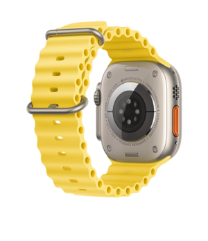 Apple | Ocean Band Extension | 49 | Yellow | Fluoroelastomer | Strap fits 130–200mm wrists