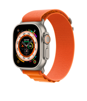 Apple  Alpine Loop - Large 49 Strap fits 165–210mm wrists Orange Polyester