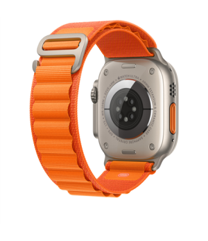 Apple  Alpine Loop - Large 49 Strap fits 165–210mm wrists Orange Polyester