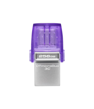 Kingston | DataTraveler | DT Micro Duo 3C | 256 GB | USB Type-C and Type-A | Purple