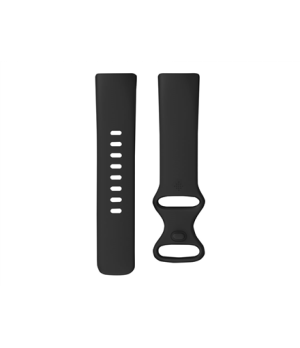 Fitbit | Charge 5 Classic Band, Black - Large | Flexible, Durable Silicone Material | Water resistant