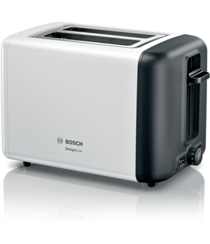 Bosch | TAT3P421 | DesignLine Compact Toaster | Power 970 W | Number of slots 2 | Housing material Stainless steel | White