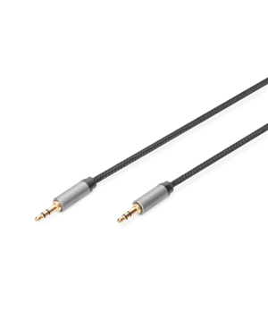 Digitus | AUX Audio Cable Stereo | DB-510110-018-S | 3.5 mm jack to 3.5 mm jack 3.5mm stereo plug | 3.5mm stereo plug