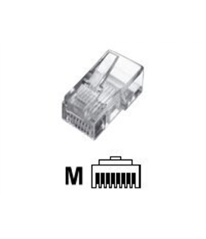Digitus | A-MO 8/8 SR | Modular Plug, for stranded Round Cable, 8P8C unshielded, CAT 5e, RJ45