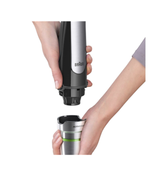 Braun | Hand Blender | MQ7000X MultiQuick Immersion | Hand Blender | 1000 W | Number of speeds 2 | Black/Stainless Steel