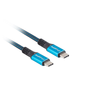 Lanberg | USB-C to USB-C Cable | Black/Blue | 0.5 m