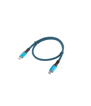 Lanberg | USB-C to USB-C Cable | Black/Blue | 0.5 m