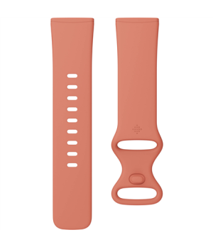 Fitbit | Versa 3/Sense Accessory Infinity Band, Pink Clay - Large | Flexible, silicone material similar | Water-resistant