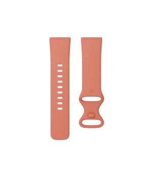 Fitbit | Versa 3/Sense Accessory Infinity Band, Pink Clay - Large | Flexible, silicone material similar | Water-resistant