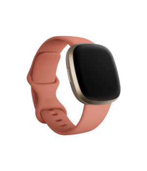 Fitbit | Versa 3/Sense Accessory Infinity Band, Pink Clay - Large | Flexible, silicone material similar | Water-resistant