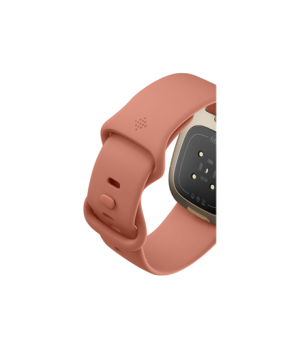 Fitbit | Versa 3/Sense Accessory Infinity Band, Pink Clay - Large | Flexible, silicone material similar | Water-resistant