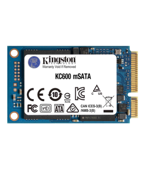 Kingston | KC600 | 1000 GB | Solid-state drive interface mSATA | Read speed 550 MB/s | Write speed 520 MB/s