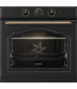 Gorenje | BOS67371CLB | Oven | 77 L | Multifunctional | EcoClean | Mechanical control | Steam function | Height 59.5 cm | Width 