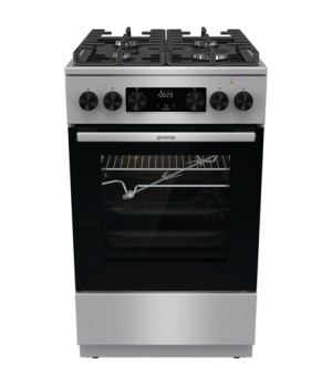 Gorenje | Cooker | GK5C65XV | Hob type  Gas | Oven type Electric | Stainless steel | Width 50 cm | Grilling | LED | Depth 59.4 c