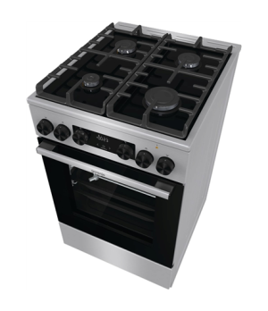 Gorenje | Cooker | GK5C65XV | Hob type  Gas | Oven type Electric | Stainless steel | Width 50 cm | Grilling | LED | Depth 59.4 c