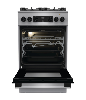 Gorenje | Cooker | GK5C65XV | Hob type  Gas | Oven type Electric | Stainless steel | Width 50 cm | Grilling | LED | Depth 59.4 c