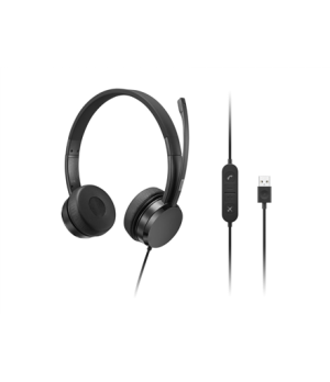 Lenovo | USB-A Stereo Headset with Control Box | Wired | On-Ear