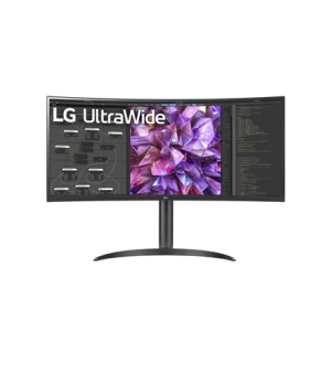 LG | Curved Monitor | 34WQ75C-B | 34 " | IPS | QHD | 21:9 | 60 Hz | 5 ms | 3440 x 1440 | 300 cd/m² | HDMI ports quantity 2 | Bla