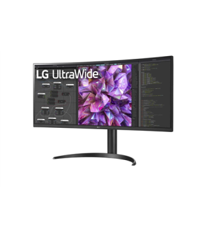 LG | Curved Monitor | 34WQ75C-B | 34 " | IPS | QHD | 21:9 | 60 Hz | 5 ms | 3440 x 1440 | 300 cd/m² | HDMI ports quantity 2 | Bla