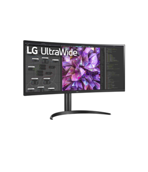 LG | Curved Monitor | 34WQ75C-B | 34 " | IPS | QHD | 21:9 | 60 Hz | 5 ms | 3440 x 1440 | 300 cd/m² | HDMI ports quantity 2 | Bla