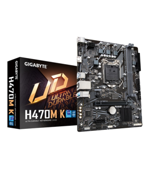 Gigabyte | H470M K 1.0 M/B | Processor family Intel | Processor socket  LGA1200 | DDR4 DIMM | Memory slots 2 | Supported hard di