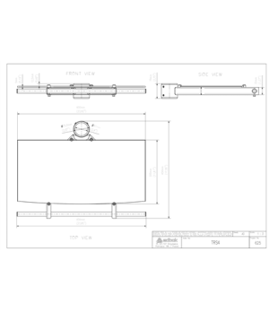 EDBAK TRS4c-B Glass Shelf with Handle for TR4/TR5/TR6 Trolleys | EDBAK | Other | N/A | Black