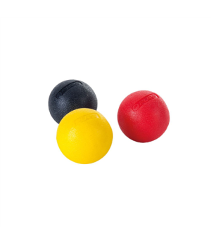 Pure2Improve | Set of 3 pcs Massage Balls, 5 cm | Black, Red, Yellow