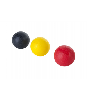 Pure2Improve | Set of 3 pcs Massage Balls, 5 cm | Black, Red, Yellow