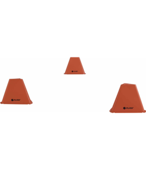 Pure2Improve | Triangle Cones Set of 6 | Red