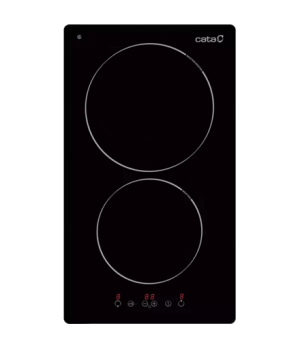 CATA | Hob | TD 3102 BK | Vitroceramic | Number of burners/cooking zones 2 | Touch | Timer | Black