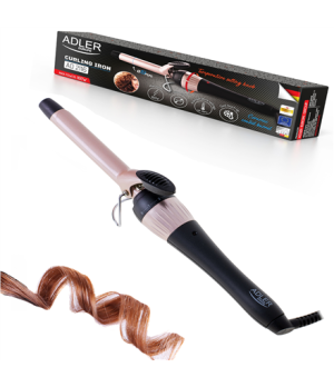 Adler | Curling Iron | AD 2116 | Ceramic heating system | Barrel diameter 19 mm | Temperature (max) 200 °C | 36 W | Black/Pink