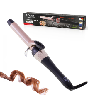 Adler | Curling Iron | AD 2117 | Ceramic heating system | Barrel diameter 25 mm | Temperature (max) 200 °C | 45 W | Black/Pink