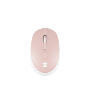 Natec | Mouse | Harrier 2 | Wireless | Bluetooth | White/Pink