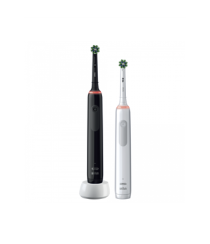 Oral-B | Pro3 3900 Cross Action | Electric Toothbrush | Rechargeable | For adults | ml | Number of heads | Black and White | Num