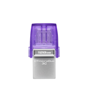 Kingston | DataTraveler | DT Micro Duo 3C | 128 GB | USB Type-C and Type-A | Purple