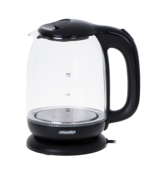 Mesko | Kettle | MS 1302b | Electric | 2200 W | 1.7 L | Glass | 360° rotational base | Black