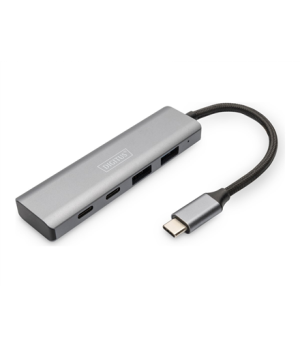 Digitus | USB-C 4 Port HUB 2x USB-A + 2x USB-C Gen2 | DA-70245 | USB-C Hub