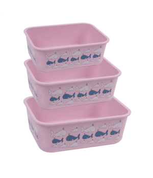 Stoneline | Awave Set of storage box | 21940 | Storage box | 3 pc(s) | Dishwasher proof | Rose