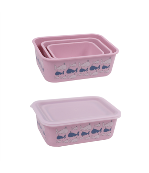 Stoneline | Awave Set of storage box | 21940 | Storage box | 3 pc(s) | Dishwasher proof | Rose