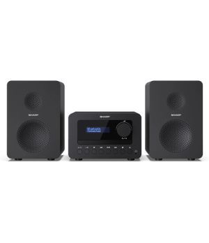 Sharp XL-B520D(BK) Tokyo Hi-Fi Micro System 2.0, FM/DAB/DAB+/USB, CD, Bluetooth 5.0, Aux-in, Black | Sharp | Tokyo Hi-Fi Micro S