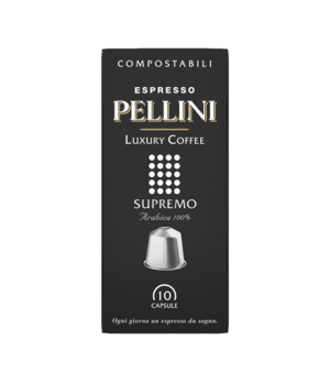 Pellini Top Luxury Supremo Ground coffee capsules Coffee Capsules for Nespresso coffee machines 10 capsules 100% Arabica 50 g