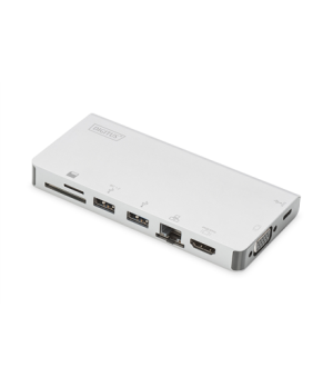 Digitus | USB-C Multiport Travel Dock | DA-70866 | Docking station | Ethernet LAN (RJ-45) ports 1 | VGA (D-Sub) ports quantity 1