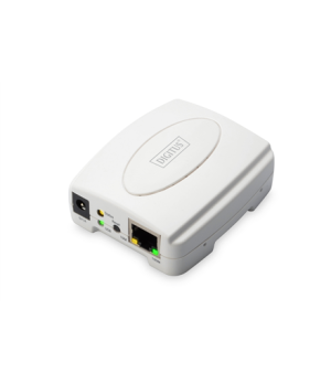 Digitus | USB Print Server, 1-Port 1x RJ45, 1x USB A, USB 2.0 | DN-13003-2 | White