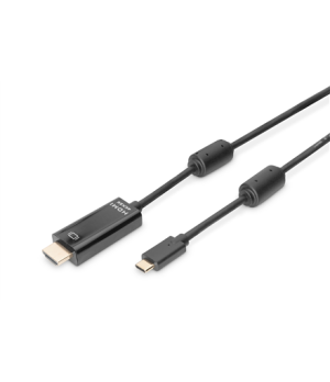 Digitus USB Type-C adapter cable, Type-C to HDMI A M/M, 2.0m, 4K/60Hz, 18GB, bl, gold | Digitus | AK-300330-020-S | USB-C to HDM