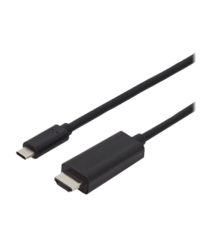 Digitus USB Type-C adapter cable, Type-C to HDMI A M/M, 2.0m, 4K/60Hz, 18GB, bl, gold | Digitus | AK-300330-020-S | USB-C to HDM